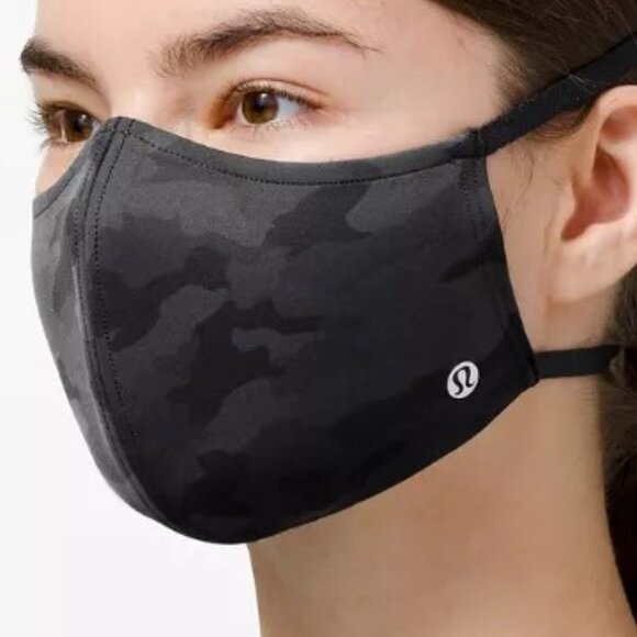 LULULEMON Face Mask - Double Strap - NEW IN BOX - color code ICMG Camo - Picture 1 of 6